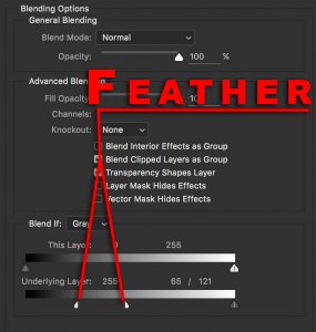 Splitting the arrows by holding Opt/Alt while dragging is the key. It feathers the tonal ranges to suit your needs.