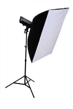 studio strobe with softbox