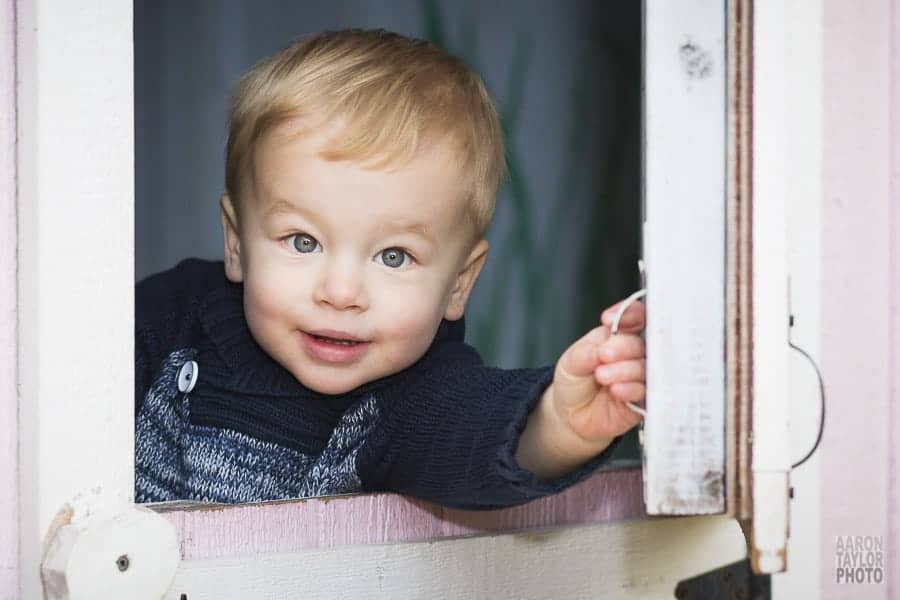 Here's a favorite of mine from a family session this past November. Wouldn't you be this happy in your backyard playhouse?